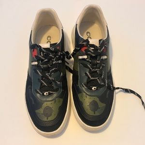 Coach shoes. Camo/black/white